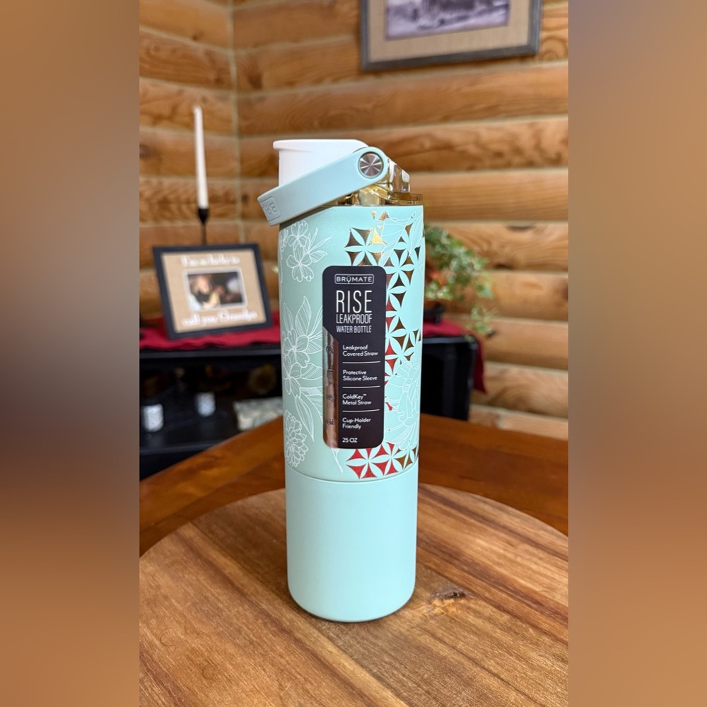 GOLDEN BLOOM Brumate 25oz RISE LEAKPROOF Water Bottle